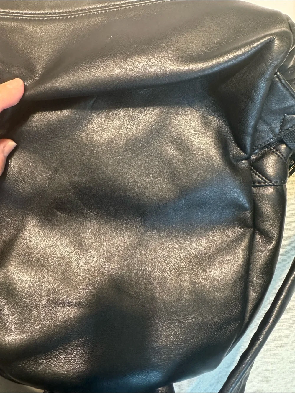 Juicy Couture Black Quilted Backpack with Gold-Tone Accents